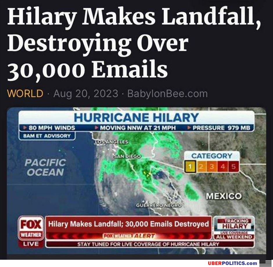 Hilary Makes Landfall