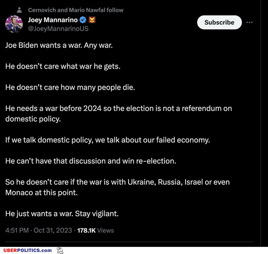 Joe Biden Wants War